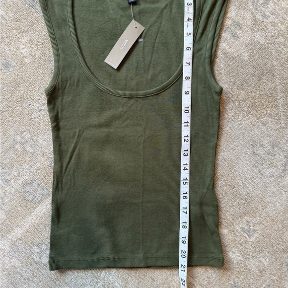 J. Crew Olive Green Women's Tank Top - Picture 2 of 6